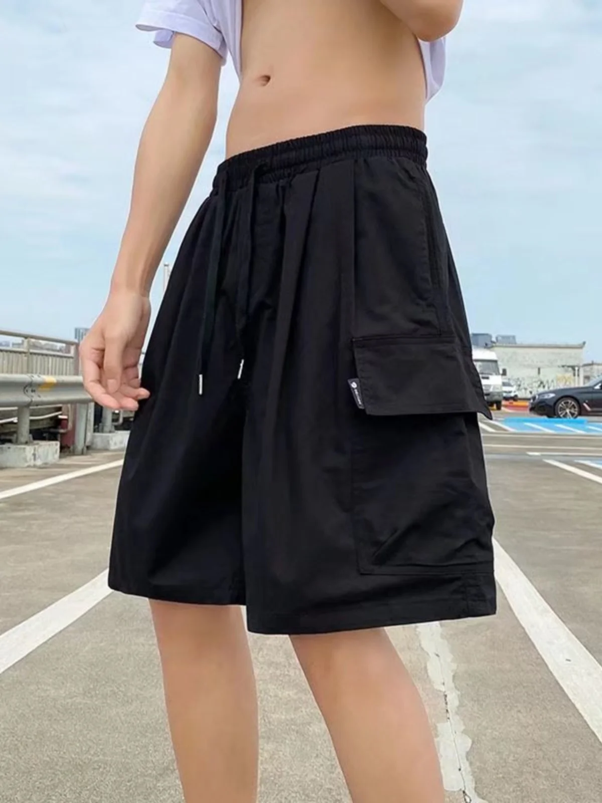 Летние хлопковые шорты-карго, мужские пляжные шорты, повседневные свободные шорты до колена с большими карманами, мужские новые спортивные брюки для спортзала B104
Летние хлопковые шорты-карго, мужские пляжные шорты, повседневные свободные шорты до колена с большими карманами, мужские новые спортивные брюки для спортзала B104