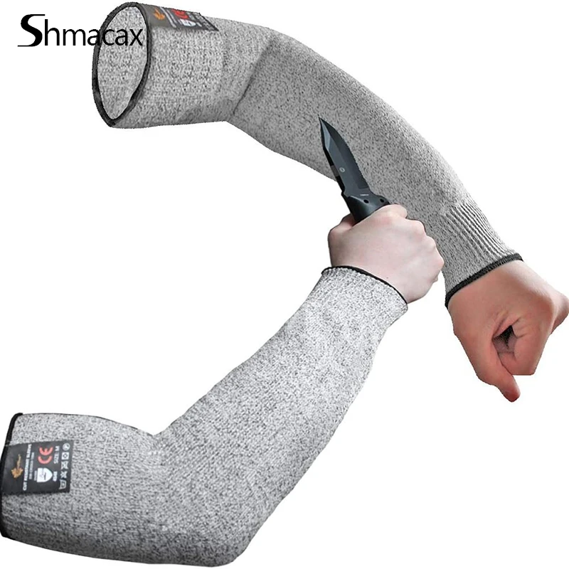 

1Pc Level 5 HPPE Cut Resistant Anti-Puncture Work Protection Arm Sleeve Cover Anti-cut Level 5 Safety Work Gloves Cut Gloves