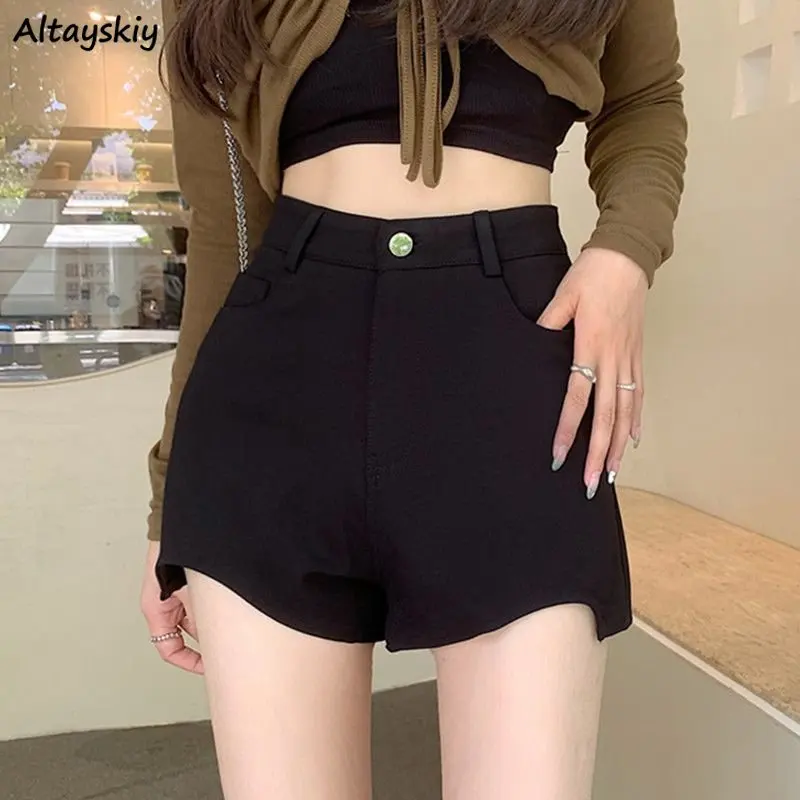 Shorts Women High Waist Hotsweet Summer Casual Solid All-match Slim Streetwear Female Elegant Korean Style Prevalent Classic Ins
Shorts Women High Waist Hotsweet Summer Casual Solid All-match Slim Streetwear Female Elegant Korean Style Prevalent Classic Ins