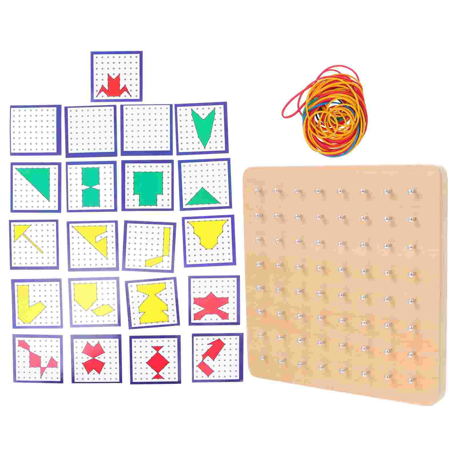 Wooden Toys Creative Geoboard Pegboard Nail Plate Kids Mathematics Learning Tools Toddler
Wooden Toys Creative Geoboard Pegboard Nail Plate Kids Mathematics Learning Tools Toddler