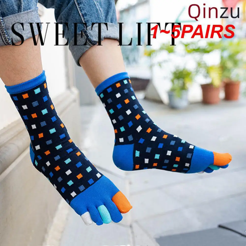

1~5PAIRS Toe Sock Simple Care Correct The Shape Of Your Toes. Business Split Toe Socks Mens Socks Five Fingered Socks
