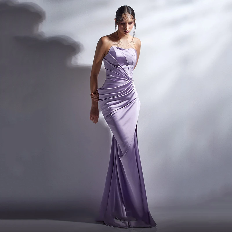 UZN Elegant Light Purple Mermaid Prom Dresses 2023 Sleeveless Satin Pleats Evening Dress New Arrive Saudi Arabia Party Gowns
UZN Elegant Light Purple Mermaid Prom Dresses 2023 Sleeveless Satin Pleats Evening Dress New Arrive Saudi Arabia Party Gowns