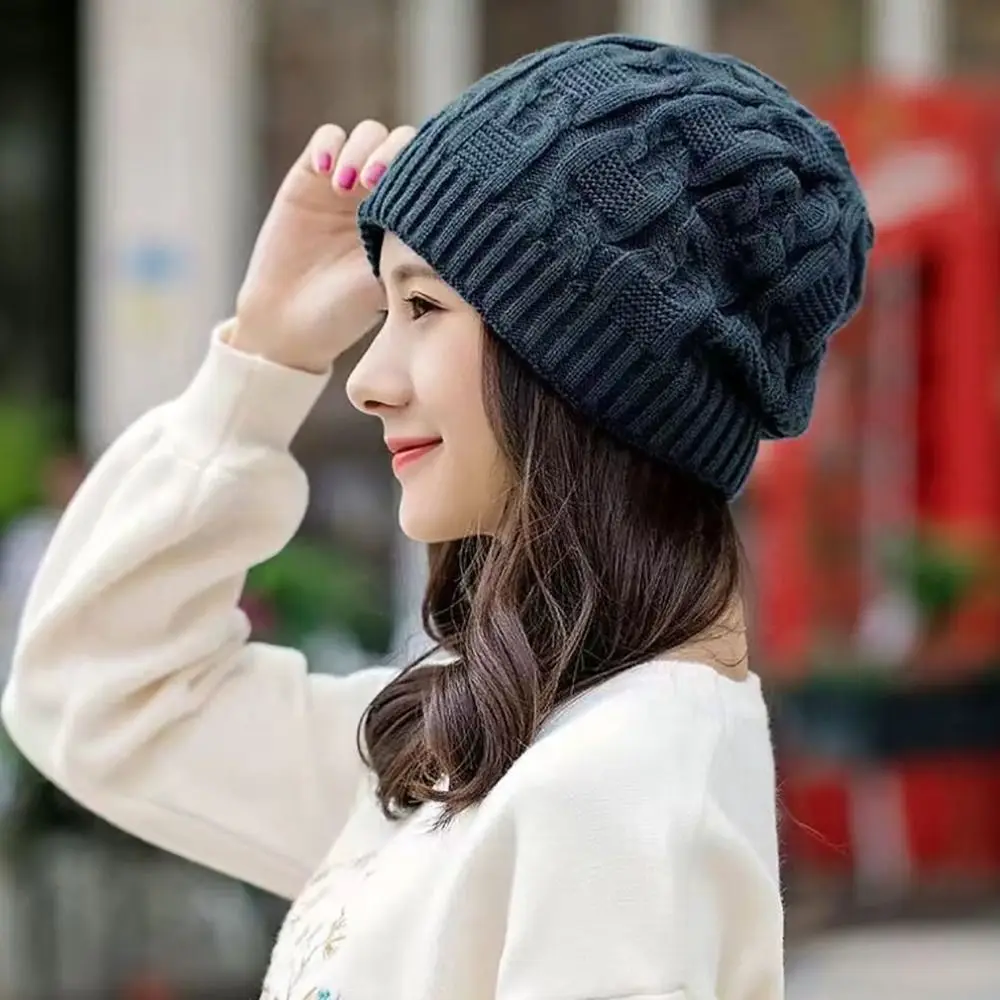 Baggy Knitted Hat Winter Ear Protection Thickened Wool Beanie Hats Keep Warm Ski Cap Outdoor Riding
Baggy Knitted Hat Winter Ear Protection Thickened Wool Beanie Hats Keep Warm Ski Cap Outdoor Riding