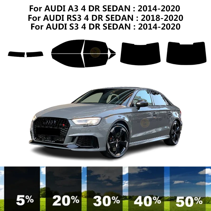 Precut nanoceramics car UV Window Tint Kit Automotive Window Film For AUDI RS3 4 DR SEDAN 2018-2020
Precut nanoceramics car UV Window Tint Kit Automotive Window Film For AUDI RS3 4 DR SEDAN 2018-2020