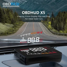 OBDHUD X5 Car OBD2 Spedometer Digital Hud Head-up Display Auto Projector Windshield Security Protection For Electronic Accessory
OBDHUD X5 Car OBD2 Spedometer Digital Hud Head-up Display Auto Projector Windshield Security Protection For Electronic Accessory