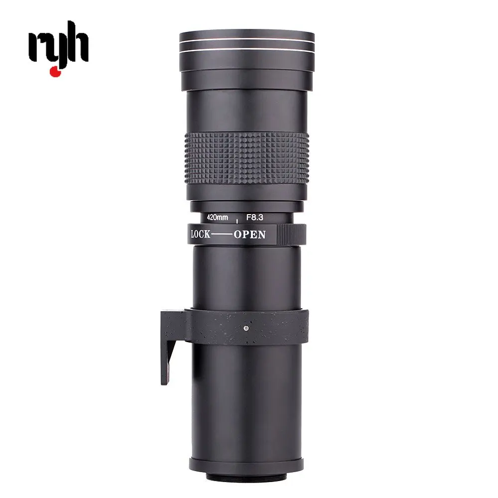 Супер телеобъектив RYH 420-800 мм F/8,3-16 ручной зум-объектив + кольцо адаптера T2 для фотоаппаратов Canon DSLR EF фотообъектив с креплением
Супер телеобъектив RYH 420-800 мм F/8,3-16 ручной зум-объектив + кольцо адаптера T2 для фотоаппаратов Canon DSLR EF фотообъектив с креплением
