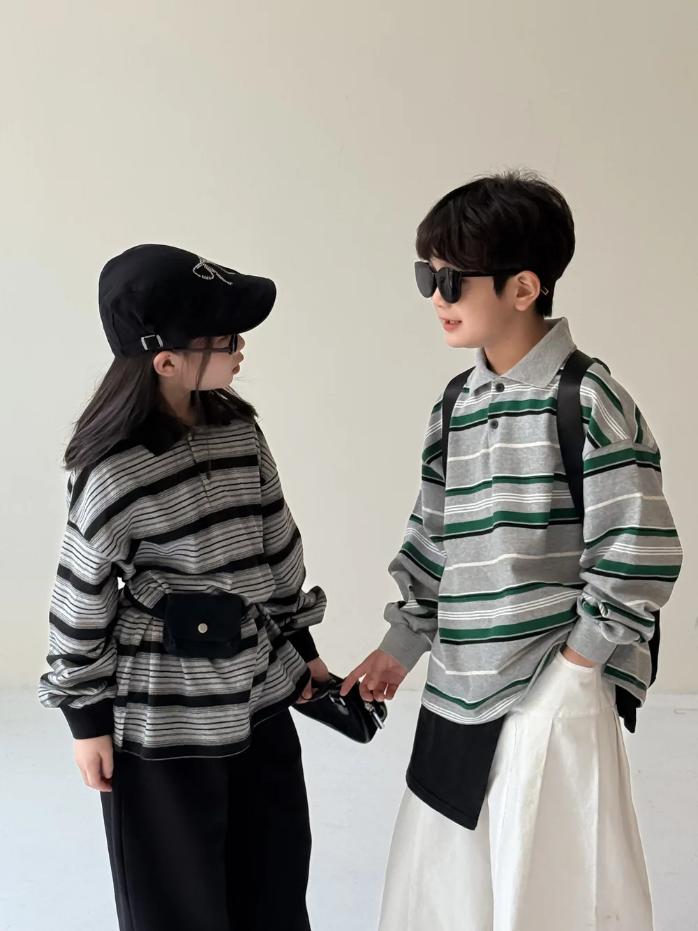 2025 Autumn New Children Long Sleeve T Shirts Cotton Boys Loose Striped Polo Shirts Girls Lapel Casual Bottoming Tops Clothes 13 Sfaa4335c3adf4ebf9be9f9de44e72a49v