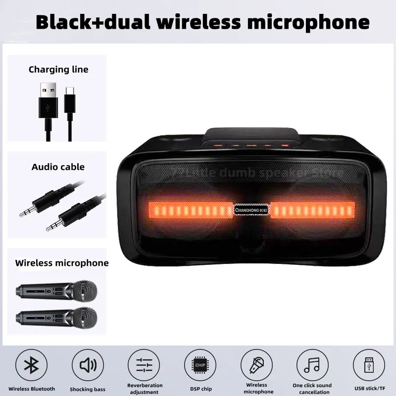 Family KTV Audio Set Song Home Karaoke All-in-one Machine Pair Microphone Singing Portable Bluetooth Speaker Surround Stereo
Family KTV Audio Set Song Home Karaoke All-in-one Machine Pair Microphone Singing Portable Bluetooth Speaker Surround Stereo