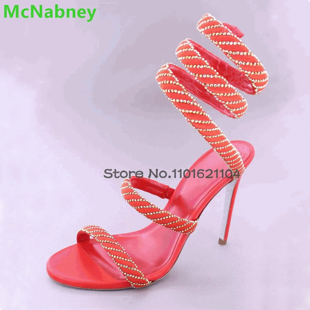 Thin High Round Toe Sandals For Female Women 2024 Slingback Ankle Twine Strap Summer Fashion Elegant Sexy Girl's Dress Shoes
Thin High Round Toe Sandals For Female Women 2024 Slingback Ankle Twine Strap Summer Fashion Elegant Sexy Girl's Dress Shoes