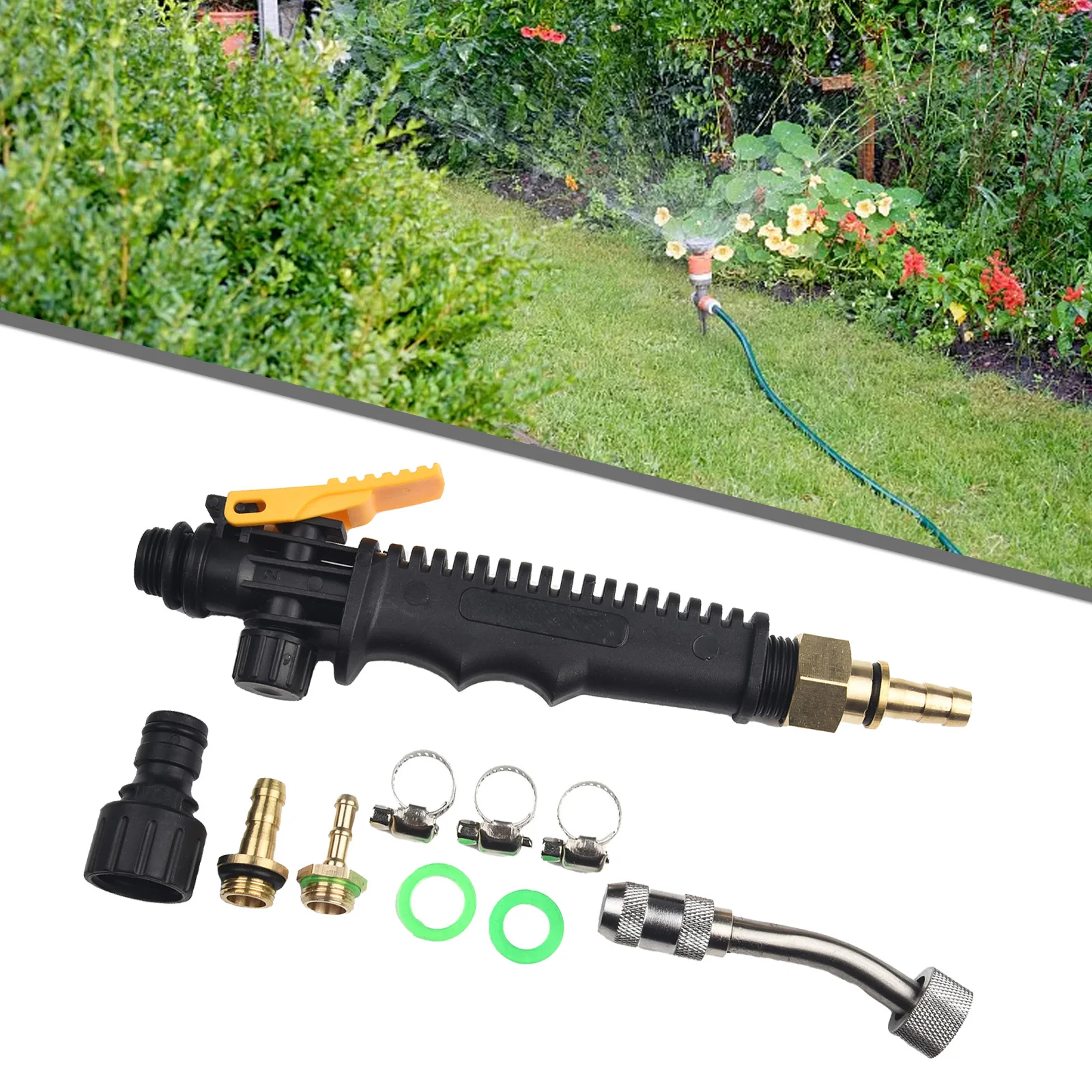 Buckle Copper Connector Adjustable Nozzle Brass Barb Metal Sprayer Wand Replace Universal Sprayer Wand Brand New
Buckle Copper Connector Adjustable Nozzle Brass Barb Metal Sprayer Wand Replace Universal Sprayer Wand Brand New
