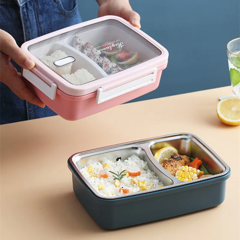 2 Grids 304 Stainless Steel Thermal Lunch Bento Box for Kids Packed Food Storage Containers Microwave Oven Lunchbox Accessories
2 Grids 304 Stainless Steel Thermal Lunch Bento Box for Kids Packed Food Storage Containers Microwave Oven Lunchbox Accessories