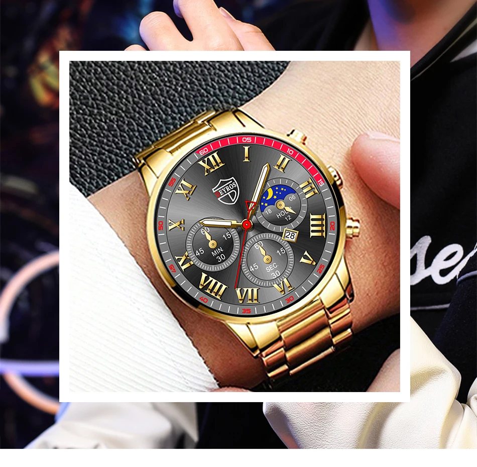 Fashion Mens Stainless Steel Watches Luxury Quartz Wristwatch Calendar Luminous Clock Men Business Casual Watch Reloj Hombre Fashion Mens Stainless Steel Watches Luxury Quartz Wristwatch Calendar Luminous Clock Men Business Casual Watch Reloj Hombre