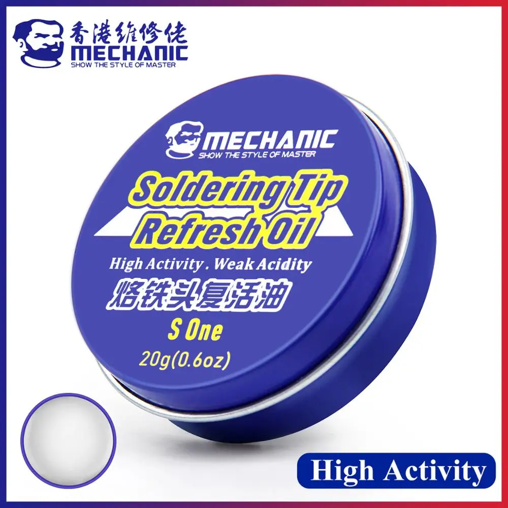 MECHANIC S One Electrical Soldering Iron Tip Refresher Clean Paste Welding Flux Cream for Oxide Solder Tips Head Resurrection
MECHANIC S One Electrical Soldering Iron Tip Refresher Clean Paste Welding Flux Cream for Oxide Solder Tips Head Resurrection