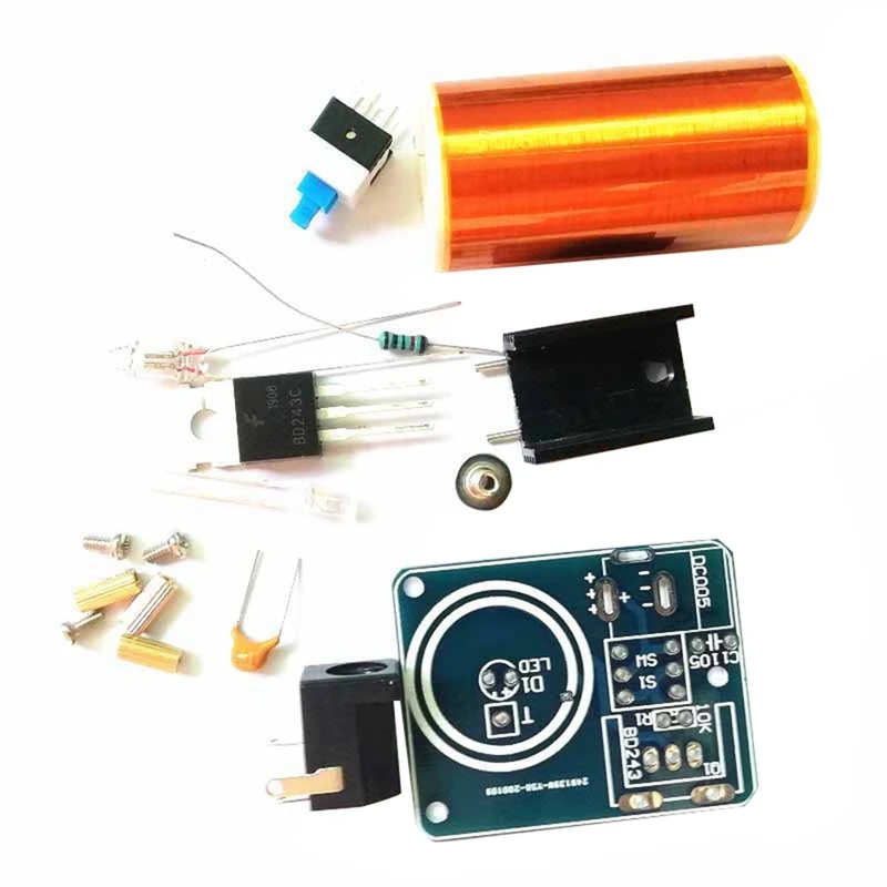 BD243 Mini For Tesla Coil Kit Empty Lights Technology DIY Electronics BD243C DIY Mini For Tesla Coil Module, DIY Kit Durable
BD243 Mini For Tesla Coil Kit Empty Lights Technology DIY Electronics BD243C DIY Mini For Tesla Coil Module, DIY Kit Durable
