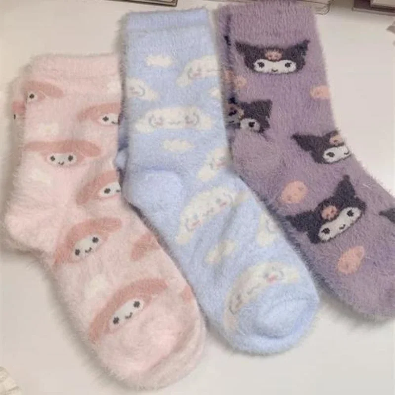 Sanrio Winter Warm Socks Hello Kitty Thicken Short Plush Socks Home Sleep Floor Anime Kawaii Girls Sock Christmas Birthday Gift
Sanrio Winter Warm Socks Hello Kitty Thicken Short Plush Socks Home Sleep Floor Anime Kawaii Girls Sock Christmas Birthday Gift