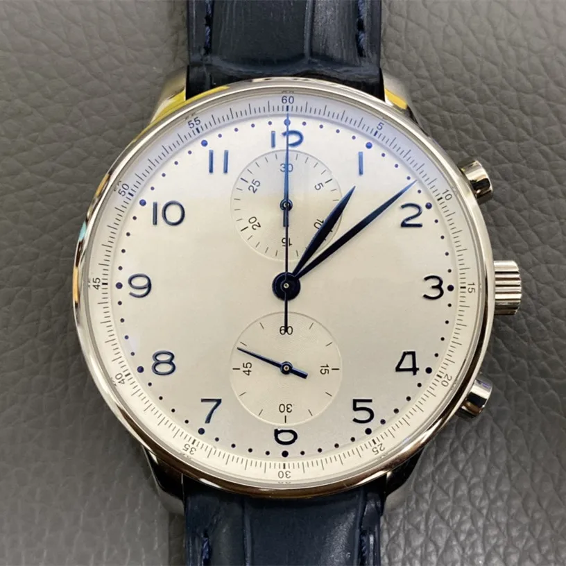 

Portugal 7750 Chronograph Luxury AAA Men's Watch Sapphire Mirror Waterproof Wrist 904L Watch Clock Reloj Hombre