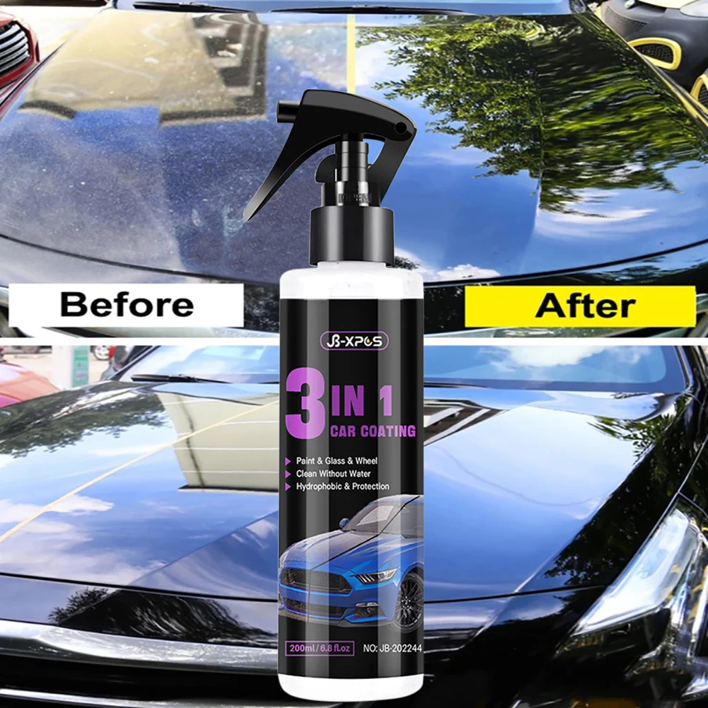 3 In 1 200ml Ceramic Coating For Car Spray Car Polishing Agent Hydrophobic Scratch-Resistant Auto Paint Care Tool Accessories
3 In 1 200ml Ceramic Coating For Car Spray Car Polishing Agent Hydrophobic Scratch-Resistant Auto Paint Care Tool Accessories