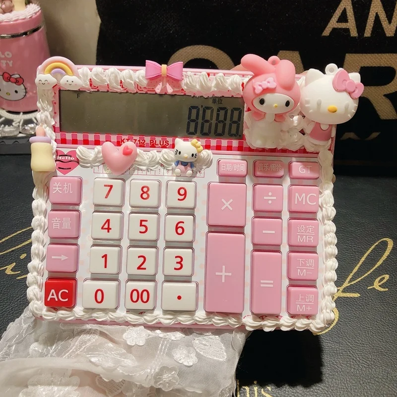 Sanrio Kawaii Hello Kitty учебный калькулятор голоса моя мелодия милая девушка сердце офисный электронный калькулятор портативный для детей подарок
Sanrio Kawaii Hello Kitty учебный калькулятор голоса моя мелодия милая девушка сердце офисный электронный калькулятор портативный для детей подарок