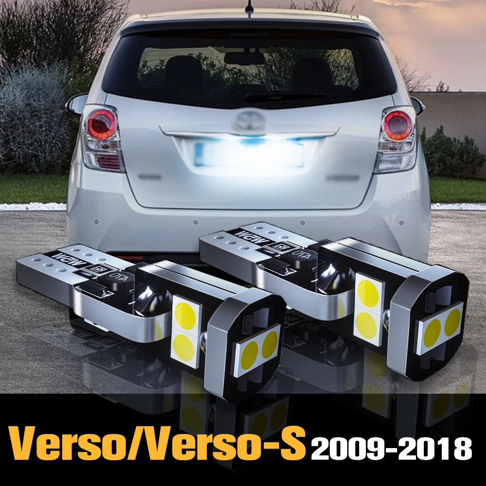 

2pcs Canbus LED License Plate Light Lamp Accessories For Toyota Verso Verso-S 2009-2018 2010 2011 2012 2013 2014 2015 2016 2017