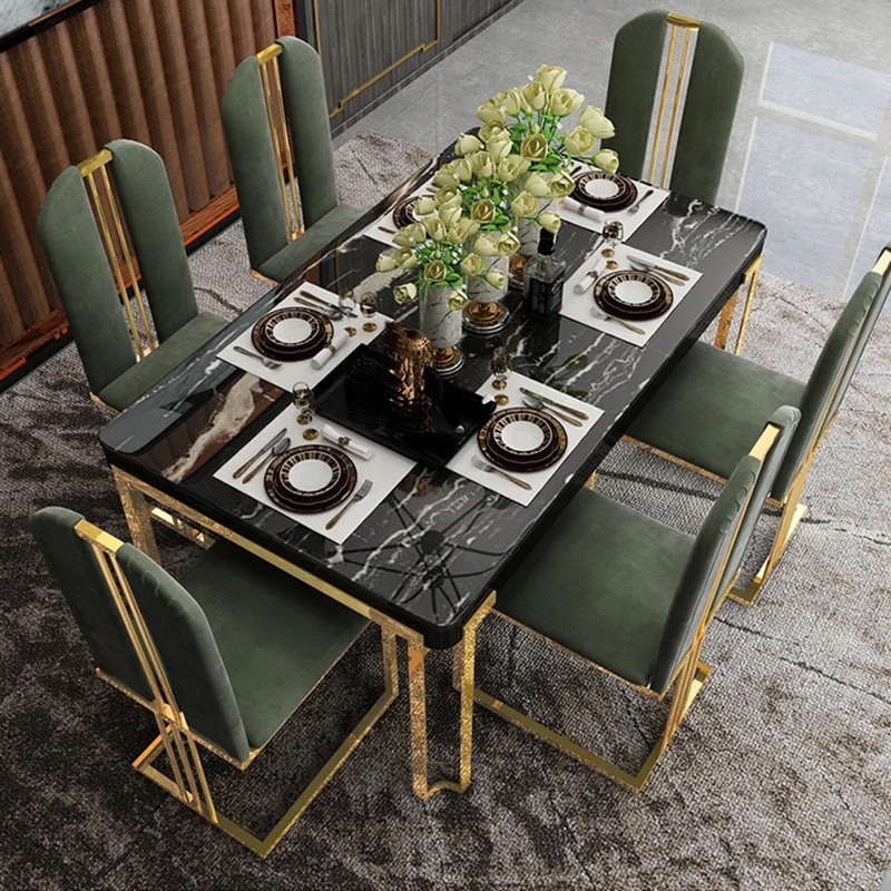 Light Luxury Dining Modern Table For Large Apartment Home Furniture Exotic Accessories High-End Restaurant
Light Luxury Dining Modern Table For Large Apartment Home Furniture Exotic Accessories High-End Restaurant