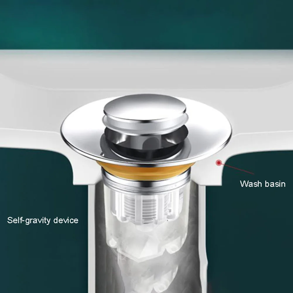 Universal Wash Basin Core Bounce Drain Filter Up Bathroom Plug Stoppers Shower Drain Valve Anti-Odor Sewer Accessories
Universal Wash Basin Core Bounce Drain Filter Up Bathroom Plug Stoppers Shower Drain Valve Anti-Odor Sewer Accessories