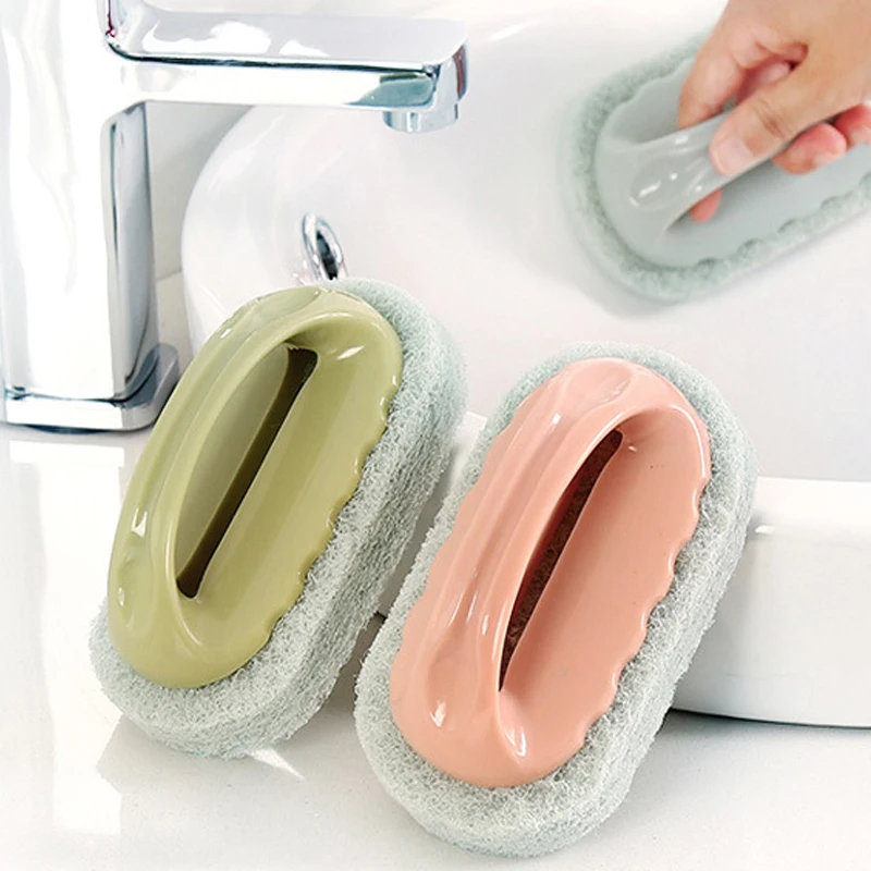 Household Ceramic Tile Cleaning Brush Kitchen Bathroom Sponge Wipe With Handle Multifunctional Solid Color Bathtub Stove Brush
Household Ceramic Tile Cleaning Brush Kitchen Bathroom Sponge Wipe With Handle Multifunctional Solid Color Bathtub Stove Brush