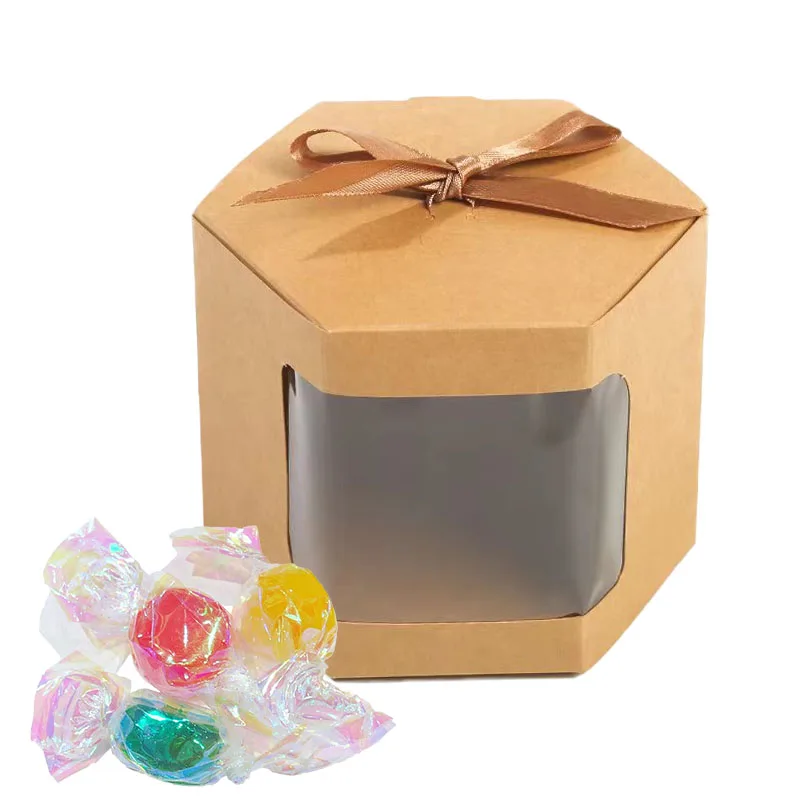 12pcs Transparent Window Ribbon Kraft Paper Candy Gift Packing Box For Christmas Wedding Birthday Party Package Gift Paper Box
12pcs Transparent Window Ribbon Kraft Paper Candy Gift Packing Box For Christmas Wedding Birthday Party Package Gift Paper Box