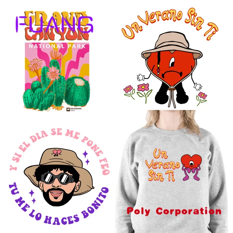 Custom Custom DTF Sad Hearts Man Plastisol Iron On Printing Un Verano Sin Ti Bunny Press Stickers Logo Heat Transfers For Tshir
Custom Custom DTF Sad Hearts Man Plastisol Iron On Printing Un Verano Sin Ti Bunny Press Stickers Logo Heat Transfers For Tshir