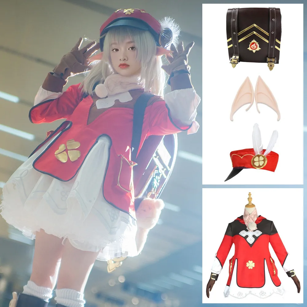 Genshin Impact Klee Cosplay Costume Backpack Dodoco Wig Klee Kids Outfits Dress Backpack Shoes Boots Halloween Carnival Comic
Genshin Impact Klee Cosplay Costume Backpack Dodoco Wig Klee Kids Outfits Dress Backpack Shoes Boots Halloween Carnival Comic