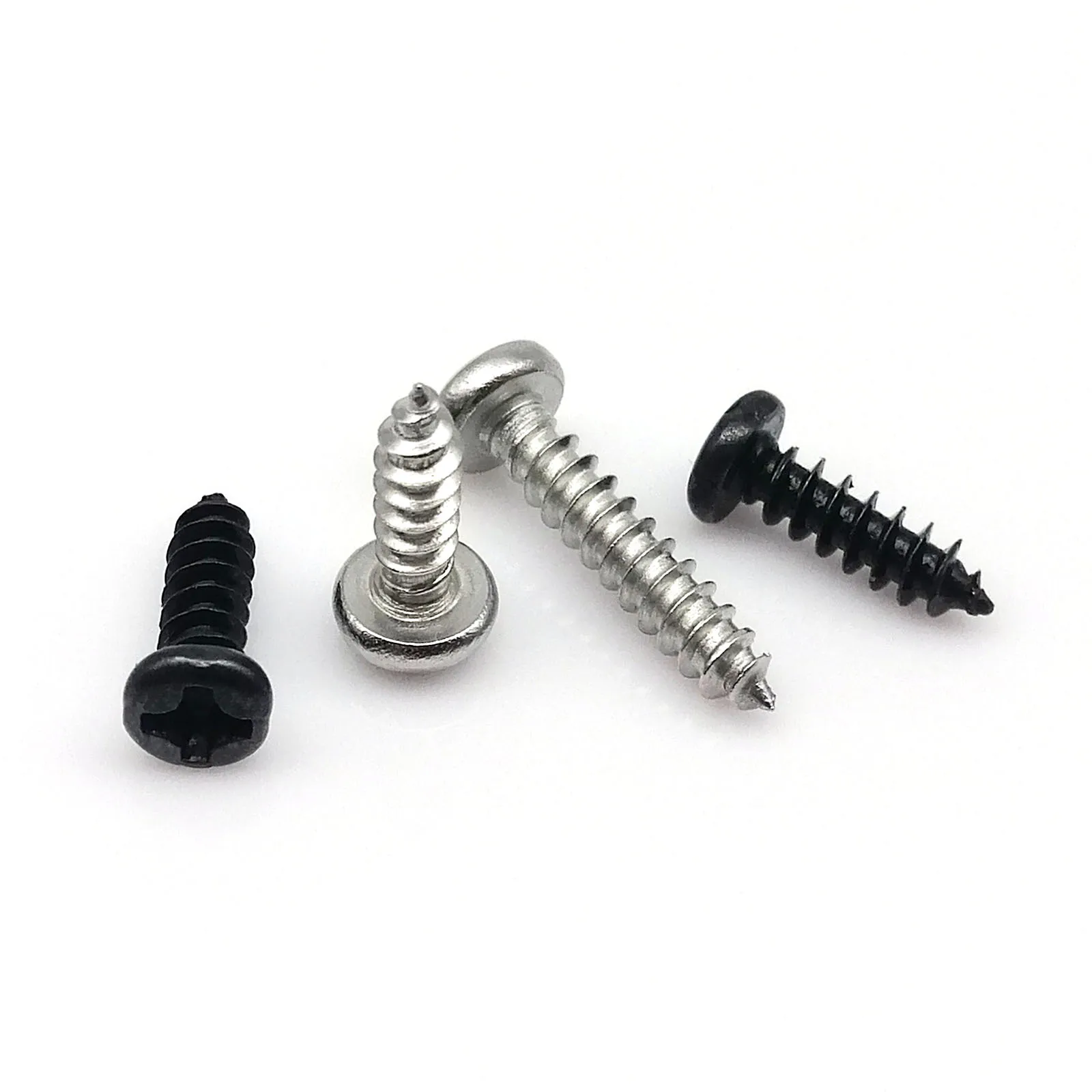 100pcs Small Micro Stainless Steel Black Carbon Cross Phillips Pan Round Head Self Tapping Wood Screw M1 M1.2 M1.4 M2 M2.6 M3 M4
100pcs Small Micro Stainless Steel Black Carbon Cross Phillips Pan Round Head Self Tapping Wood Screw M1 M1.2 M1.4 M2 M2.6 M3 M4