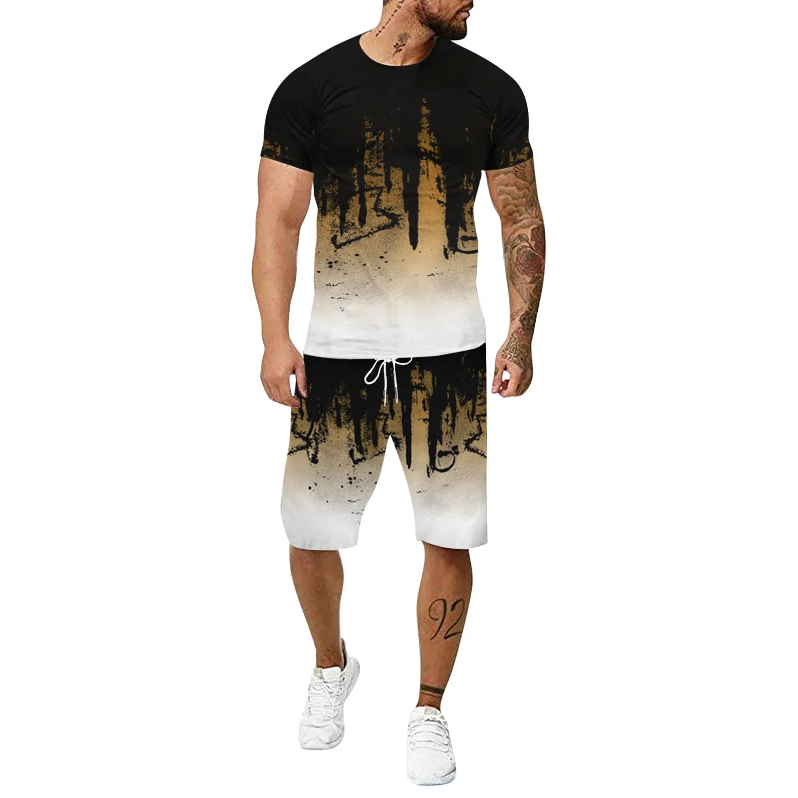 Men's Suit Two Piece Inkjet Fitness Large Outdoor Size Running Summer 3D Leisure Men Suits & Sets Fashion Shorts Men's Shorts
Men's Suit Two Piece Inkjet Fitness Large Outdoor Size Running Summer 3D Leisure Men Suits & Sets Fashion Shorts Men's Shorts