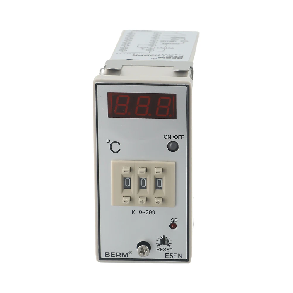 E5EN-A3RPK Digital Display Thermostat Oven Temperature Controller 0~399℃ K Type For Heating Equipment Electric Furnace Dryers
E5EN-A3RPK Digital Display Thermostat Oven Temperature Controller 0~399℃ K Type For Heating Equipment Electric Furnace Dryers