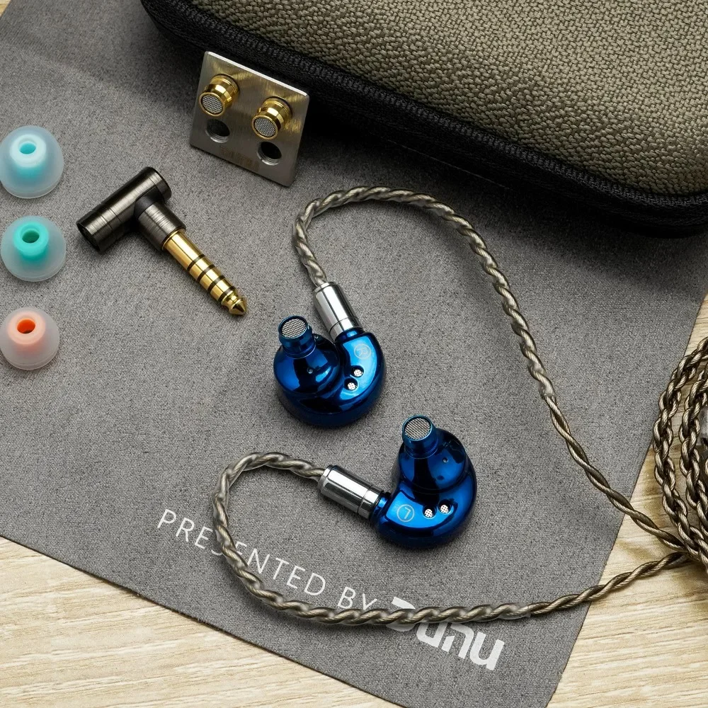 

DUNU Falcon Ultra Dynamic Driver Earphone In Ear Monitors Klein Blue Hi-res Music Headphone Bass Earbuds with MMCX HiFi Cable