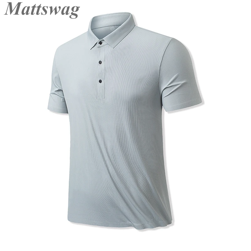 Mattswag Slim Fit Ice Silk Quick Dry Polo T Shirts For Men Formal Workplace Business Men's Top Casual Daily Breathable Clothing
Mattswag Slim Fit Ice Silk Quick Dry Polo T Shirts For Men Formal Workplace Business Men's Top Casual Daily Breathable Clothing