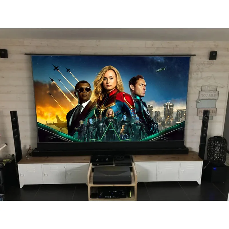 68 New Black Crystal ambient light suppression frame projection TV screen 60" -120 "ultra short range projector
68 New Black Crystal ambient light suppression frame projection TV screen 60" -120 "ultra short range projector