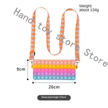 Pop It Fidget Toy Stress Rainbow Bubble Antistress Adult Kid Pencil Case Lady Bolsa Messenger Cosmetic Bag Valentine's Day Gift
Pop It Fidget Toy Stress Rainbow Bubble Antistress Adult Kid Pencil Case Lady Bolsa Messenger Cosmetic Bag Valentine's Day Gift