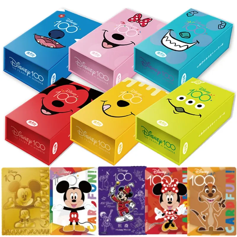 

Disney 100 Joyful Trading Card KAKAWOW Mickey Friends Cheerful Times Card for Child Hotbox Anime Flash Card Collection Table Toy