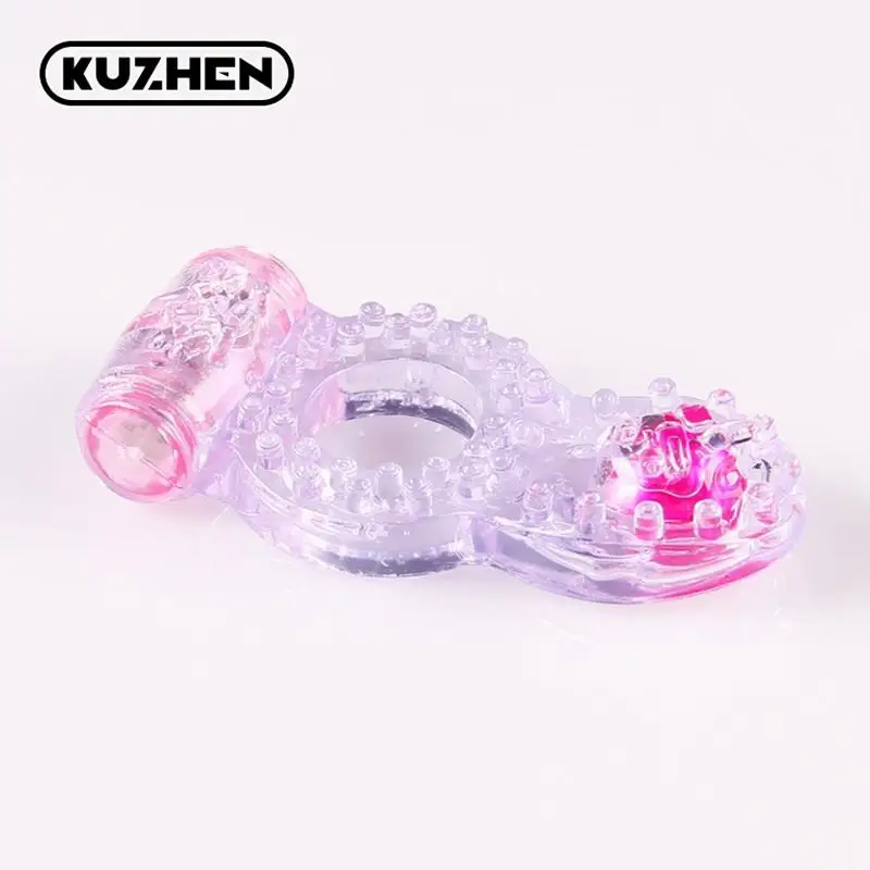 Anneau de vibration de coq, vibromasseur masculin, anneaux de pénis, jouets sexuels vibrants 3