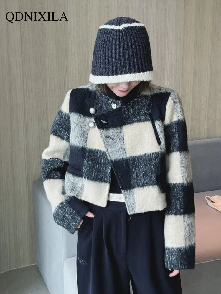 Women's Coat Retro Woolen Coat New Fashionable High-grade Slim Short Coat Winter Coat for Women Wool Coat and Blends Jackets
Women's Coat Retro Woolen Coat New Fashionable High-grade Slim Short Coat Winter Coat for Women Wool Coat and Blends Jackets