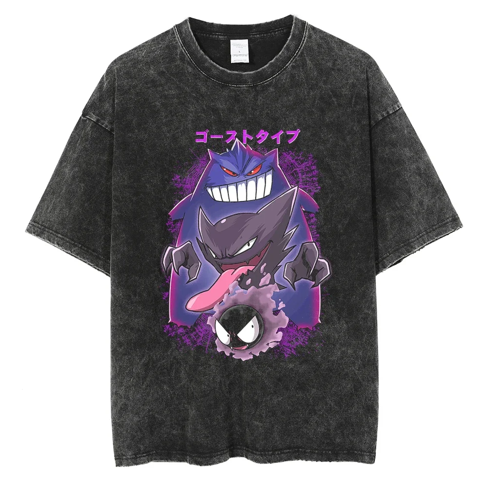 Anime Pokemon Gengar Washed T-shirts 2023 Summer Vintage 100% Cotton T Shirt Unisex Harajuku Casual Tees Loose Streetwear Tops
Anime Pokemon Gengar Washed T-shirts 2023 Summer Vintage 100% Cotton T Shirt Unisex Harajuku Casual Tees Loose Streetwear Tops