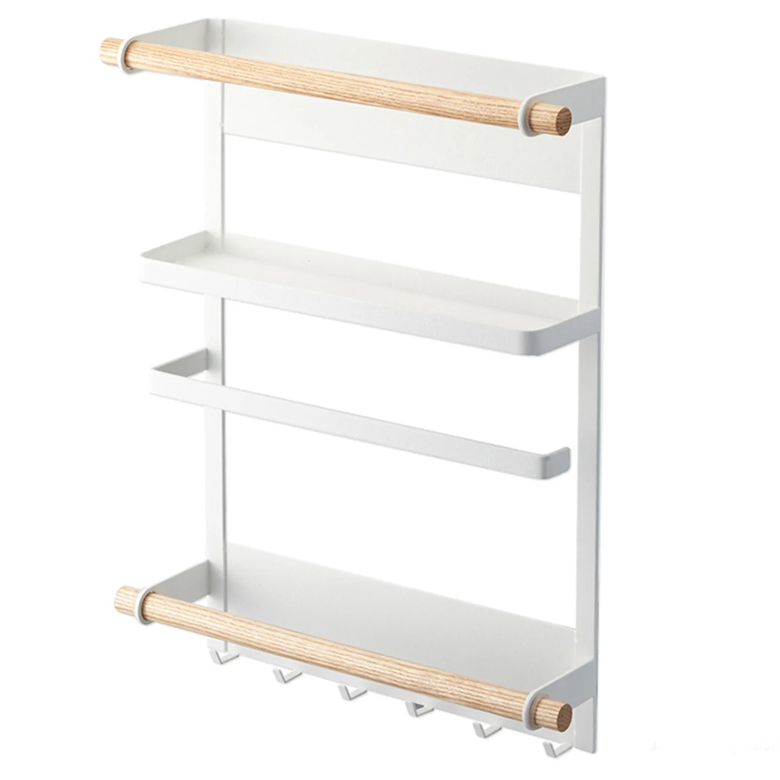 Magnetic Fridge Organizer Wooden Magnetic Kitchen Storage Shelf Jar Herb Organizer Refrigerator Side Towel Hanger for Kitchen
Magnetic Fridge Organizer Wooden Magnetic Kitchen Storage Shelf Jar Herb Organizer Refrigerator Side Towel Hanger for Kitchen