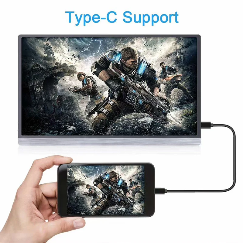 Тонкий портативный игровой монитор IPS 7 дюймов 4k с usb Type-C для ноутбука, телефона, Xbox, PS4 Switch
Тонкий портативный игровой монитор IPS 7 дюймов 4k с usb Type-C для ноутбука, телефона, Xbox, PS4 Switch