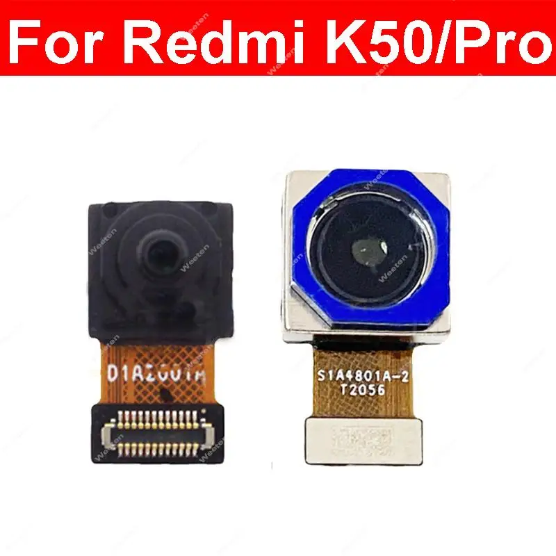 

Комплект для ремонта передней и основной камеры Xiaomi Redmi K50 K50 Pro, модульный гибкий кабель для маленькой фронтальной и большой задней камеры, для селфи