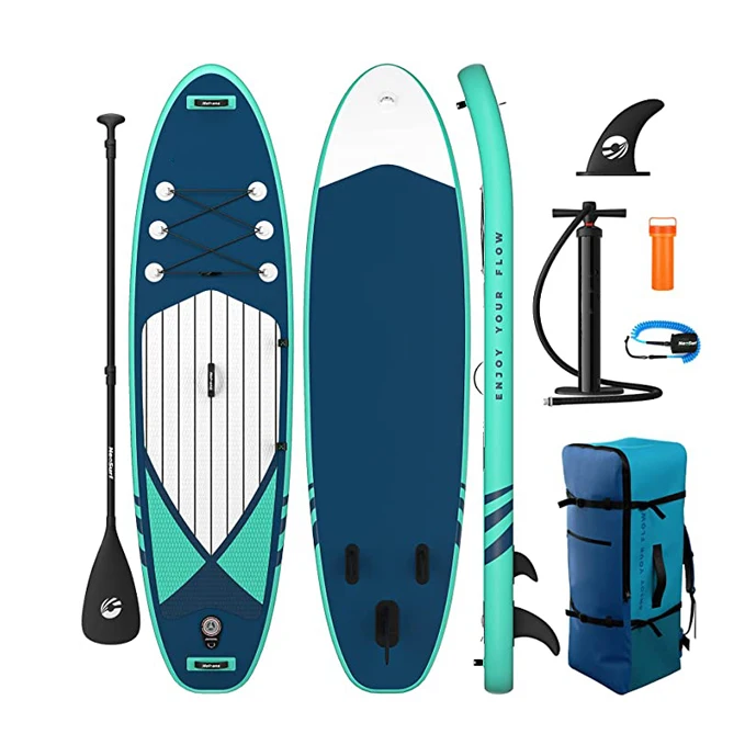 

Inflatable Stand Up Paddle Surfboard Non-Slip Deck with Premium SUP Accessories