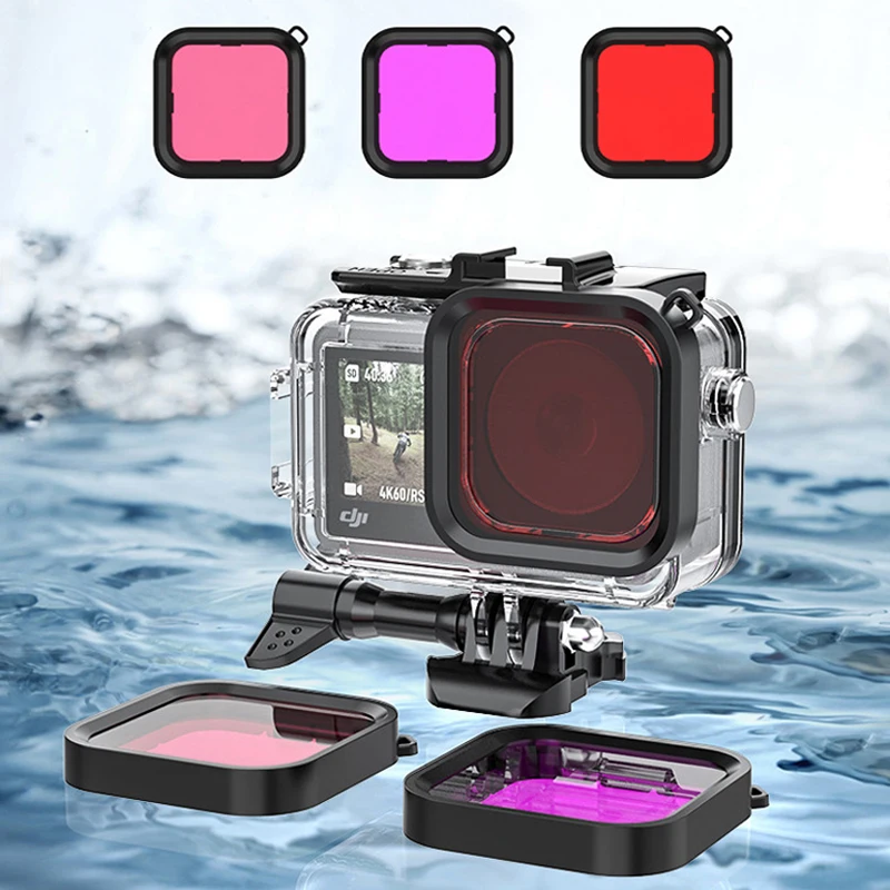 

40M Waterproof Case for DJI OSMO Action 3 4 Underwater Dive Housing Protective Diving Cover Mount for DJI Action 3 Accessories