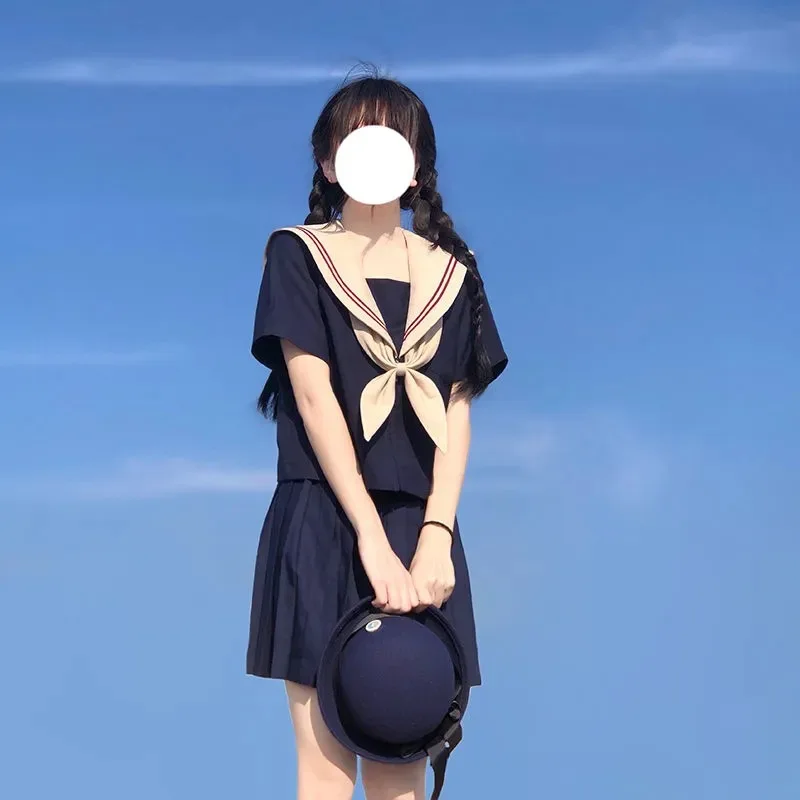 Japanese School Uniform For Girls Navy College Style Suit Sailor Costume Women Sexy Shirt Pleated Skirt
Japanese School Uniform For Girls Navy College Style Suit Sailor Costume Women Sexy Shirt Pleated Skirt