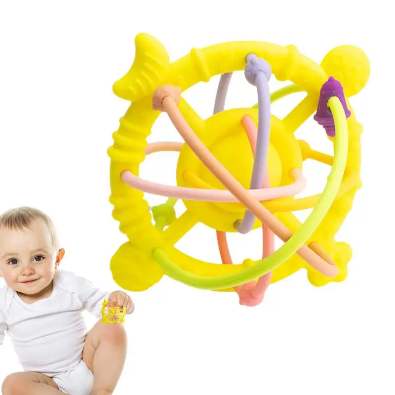 

Babies Teething Toys Montessori Toys Washable Kids Rattle Toy Sensory Teether Toy For Babies Boys Girls And Newborns