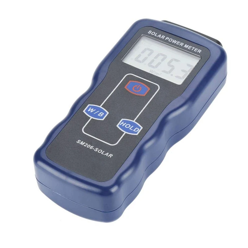 Solar Power Meter Light Meter Solar Radiation Tester Optical Solar Research Glass Light Intensity Data Hold SM206
Solar Power Meter Light Meter Solar Radiation Tester Optical Solar Research Glass Light Intensity Data Hold SM206