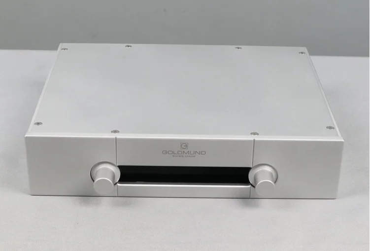 Новый образец, полностью алюминиевая фотомагнитола Goldmund, коробка для самостоятельной сборки Hi-Fi, размер: L320 * W248 * H70 мм 
Новый образец, полностью алюминиевая фотомагнитола Goldmund, коробка для самостоятельной сборки Hi-Fi, размер: L320 * W248 * H70 мм