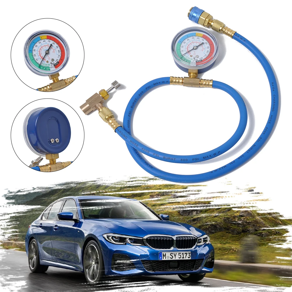 Car R134a Air Conditioning Refrigerant Recharge Hose Kit with Tap Valve Pressure Gauge Quick Release Connector A/C Repair Tool
Car R134a Air Conditioning Refrigerant Recharge Hose Kit with Tap Valve Pressure Gauge Quick Release Connector A/C Repair Tool